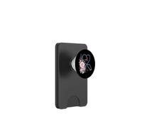 Letter A Initial Monogram Nurse Pink Roses Heart Stethoscope PopSockets PopWallet pour MagSafe