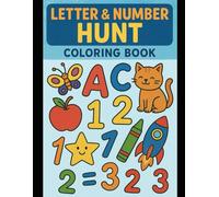 Letter and Number Hunt: Coloring Book