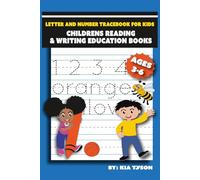 Letter and Number Tracebook for Kids: Children's Reading and Writing Education Books