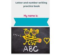 Letter and number writing paper for new learners