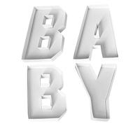 Letter Charcuterie Box - Fillable Cardboard Platter, Snack Food Cake Cookie Display, Decorative Party Serving Tray | Gender Reveal Decoration for Shower Table Centerpiece Use