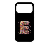 Letter E Candy Rainbow Sprinkles Monogram Men, Women, Kids Coque pour iPhone 17 Pro Max
