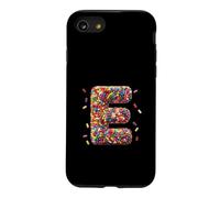 Letter E Candy Rainbow Sprinkles Monogram Men, Women, Kids Coque pour iPhone SE (2020) / 7/8