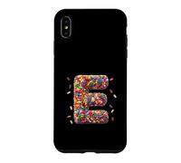 Letter E Candy Rainbow Sprinkles Monogram Men, Women, Kids Coque pour iPhone XS Max