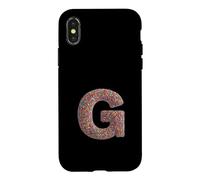 Letter G Candy Rainbow Sprinkles Monogram Men, Women, Kids Coque pour iPhone X/XS