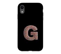 Letter G Candy Rainbow Sprinkles Monogram Men, Women, Kids Coque pour iPhone XR
