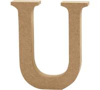 Letter, H: 8 cm, MDF, U, 1pc