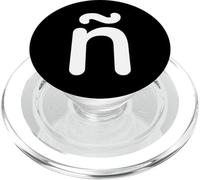 Letter N with Tilde (Virgulilla) Enye Spanish Alphabet PopSockets PopGrip pour MagSafe