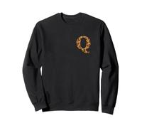 Letter Q First Name Monogram Initial Leopard Print Sweatshirt