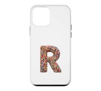 Letter R Candy Rainbow Sprinkles Monogram Men, Women, Kids Coque pour iPhone 12 Mini