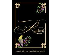 Letter R is for Radient, My daily self-care journal personalised with my initial R, aesthetic vintage lux gold design notebook made for women to ... mindfulness, and mental well being.