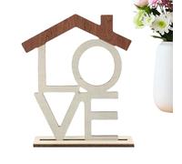 Letter Table Sign, Word Decor Piece, Entryway Accent Display, Desktop Standing Design, Lightweight Build, Rustic Farmhouse Aesthetic, Ideal for Home Room Fireplace Mantel