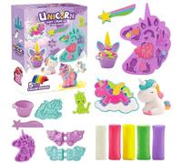 LETTERASHQP Lot de 11 accessoires de pétrissage pour enfants à partir de 2, 3, 4 ans, licorne, pâte à modeler, outils de pétrissage pour enfants, garçons, filles