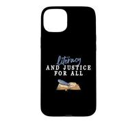 Lettératie et Justice pour Tous Les Enseignants Qui lisent Coque pour iPhone 15 Plus