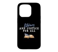 Lettératie et Justice pour Tous Les Enseignants Qui lisent Coque pour iPhone 15 Pro