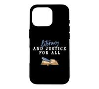 Lettératie et Justice pour Tous Les Enseignants Qui lisent Coque pour iPhone 16 Pro