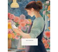 Letters and Roses Notebook: is inspired by the beauty and elegance of blooming roses under the gentle glow of warm lighting.