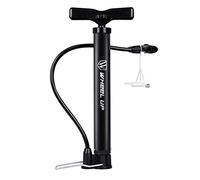 LETTON Pompe à Pied Portable réversible Automatique Presta et Schrader, Mini Pompe à air pour vélo 120 psi avec Aiguille à Bille Multifonction