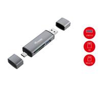 LETTORE DI SCHEDE MULTICARD CON HUB USB 3.2 GEN 1 ESTERNO OTG (245460)