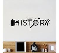 Lettrage créatif Histoire Autocollant mural étude chambre d'adolescent Stickers muraux Décoration salle de classe Salon Chambre Décoration Maison 42 x 15 cm
