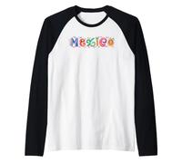 Lettrage d'art Traditionnel coloré du Mexique Manche Raglan