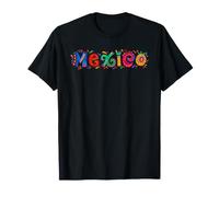 Lettrage d'art Traditionnel coloré du Mexique T-Shirt