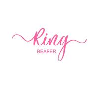 lettrage de fête de mariage, calligraphie élégante et ondulée, orthographe Stickers muraux en vinyle 20x90.9cm Fourni avec un kit de film de transfert Rose