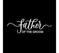 lettrage de fête de mariage, calligraphie élégante et ondulée, orthographe Stickers muraux en vinyle 44.8x138.2cm Fourni avec un kit de film de transfert Blanc