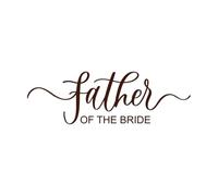 lettrage de fête de mariage, calligraphie élégante et ondulée, orthographe Stickers muraux en vinyle 42x129.6cm Fourni avec un kit de film de transfert Café