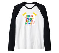 Lettrage de Motivation - Profitez de Chaque Moment Manche Raglan