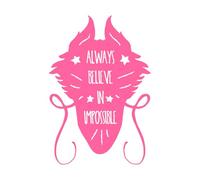 lettrage en dragon Peintures murales et stickers muraux en vinyle 36x52.9cm N'abîme pas le mur Rose