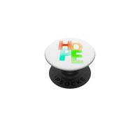 Lettrage inspirant l'espoir, Design Minimaliste élégant, Jésus PopSockets PopGrip Adhésif
