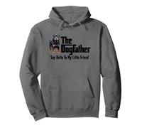 Lettrage Noir The Rottweiler Dogfather Sweat à Capuche