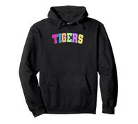 Lettrage Vibrant Tigers Style Amusant Sweat à Capuche