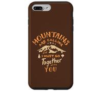 Lettrage Vintage Unique « Mountains are Calling » Coque pour iPhone 7 Plus/8 Plus