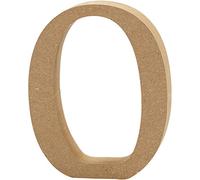 Creativ Company Lettre O en MDF 13 cm Marron – 1 pièce