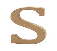 Creativ Company Lettre S – MDF 13 cm Marron – 1 pièce