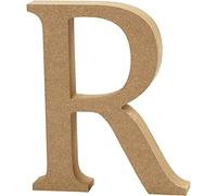 Creativ Company Lettre en bois R 8 cm Marron