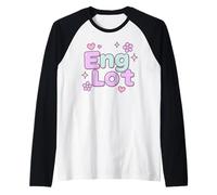 Lettre à Bulles Englot Mignonne Kawaii esthétique Typographie Manche Raglan