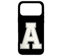 Lettre A collégiale Lettre A Monogramme Bloc Varsity Block Initial Alphabet Coque pour iPhone 17 Pro Max