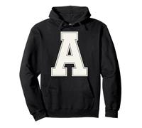 Lettre A collégiale Lettre A Monogramme Bloc Varsity Block Initial Alphabet Sweat à Capuche