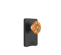 Lettre A colorée avec Visage Heureux et Graphique rétro PopSockets PopWallet pour MagSafe
