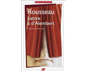 Lettre à d'Alembert de Rousseau. Jean-Jacques (2003) Poche