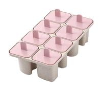 Lettre à décorer 8 grilles Cube moule à glaçons moules à glaçons avec couvercle bâton pour jus de crème glacée chocolat rose