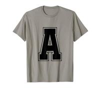 Lettre A Grande Majuscule Lettre A Monogramme Alphabet Varsity T-Shirt