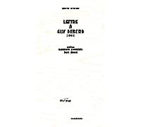 Lettre à Guy Debord - Patrick Straram - Sens Et Tonka Eds - broché - Essai