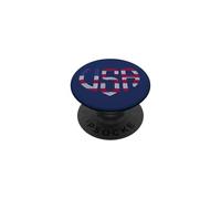 Lettre à Pois américains du 4 Juillet PopSockets PopGrip Adhésif