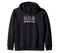 Lettre à Pois américains du 4 Juillet Sweat à Capuche