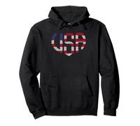 Lettre à Pois américains du 4 Juillet Sweat à Capuche