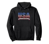 Lettre à Pois américains du 4 Juillet Sweat à Capuche
